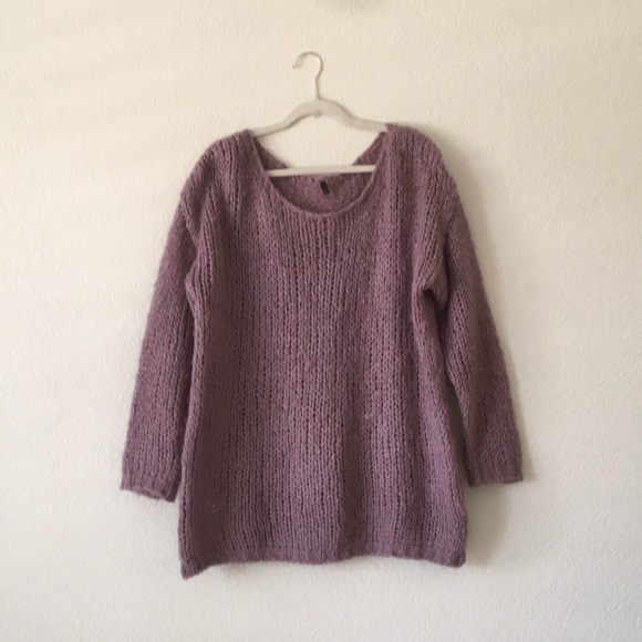 Stile Benetton Sweater Loose Knit Oversized Artsy - Picture 13 of 13